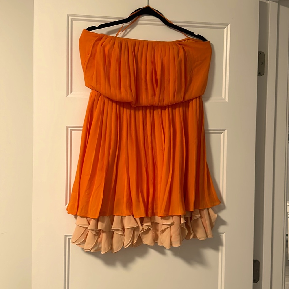 Jessica simpson orange dress